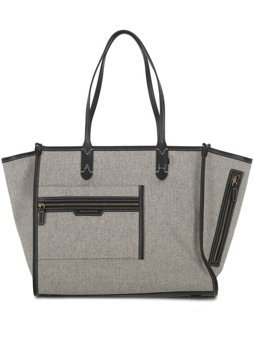 Ecru top zip fastening two flat top handles ANYA HINDMARCH | 188593SALT AND PEPPER